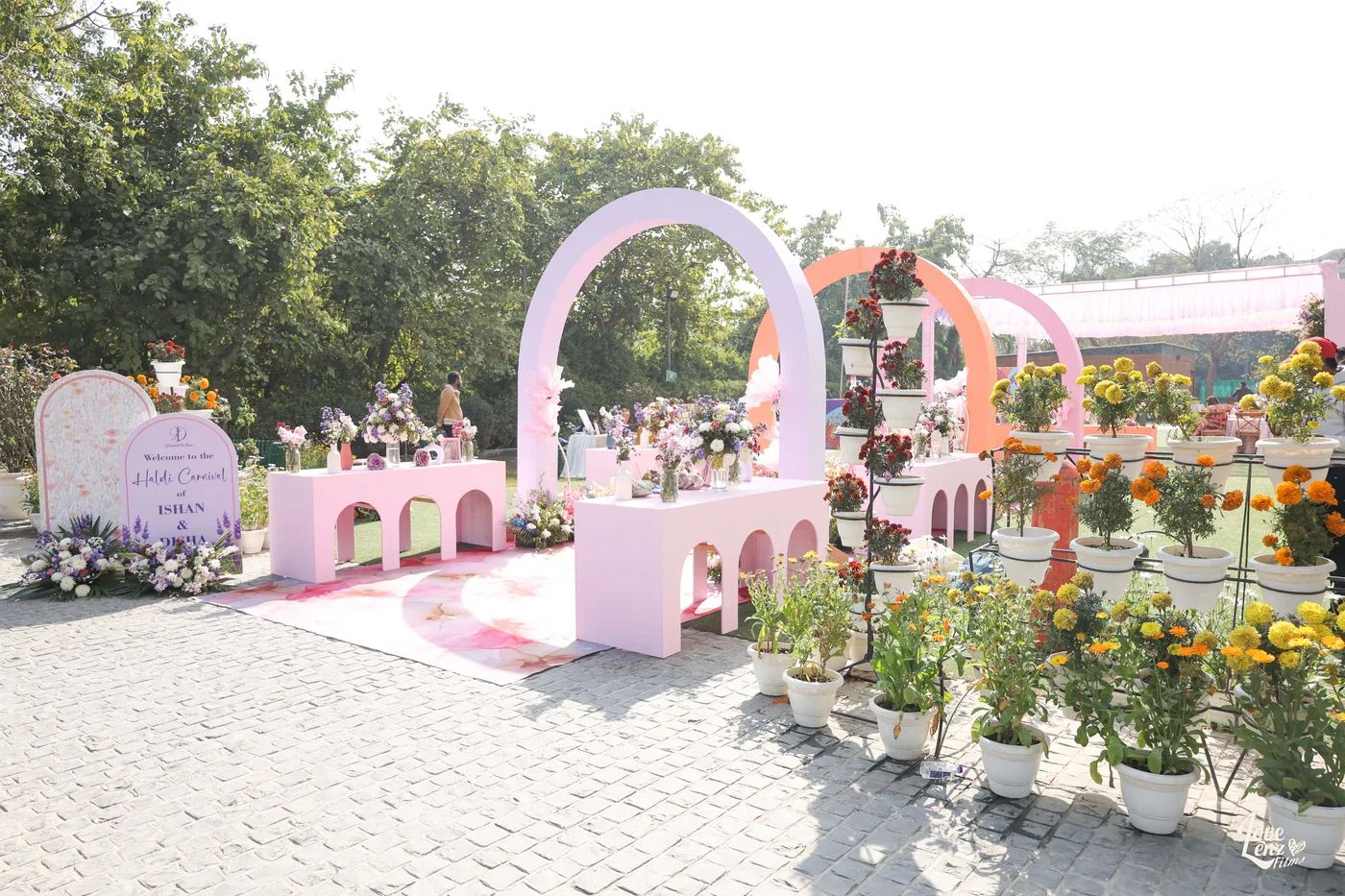 Haldi ceremony décor by Designs by Aayushi, New Delhi