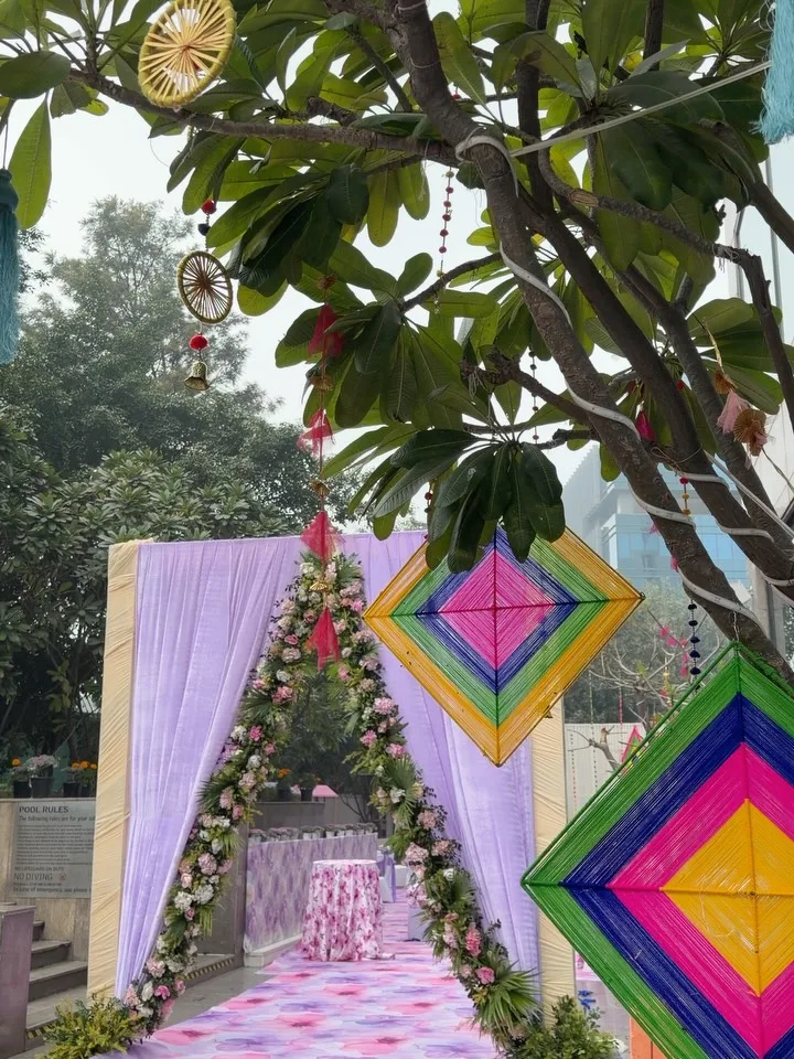 Mehendi ceremony décor by Designs by Aayushi, New Delhi