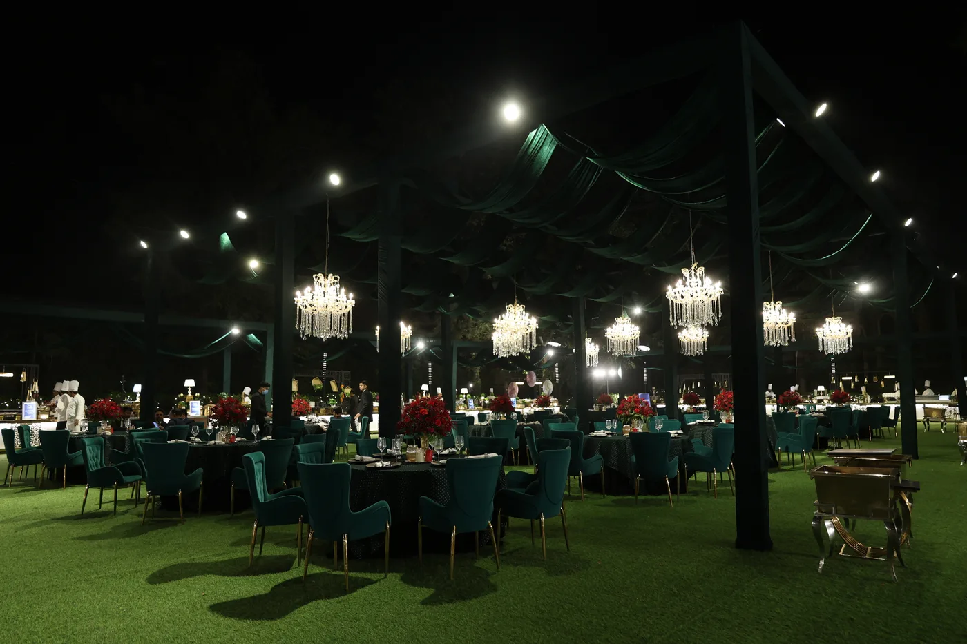 Sangeet ceremony décor by Designs by Aayushi, New Delhi