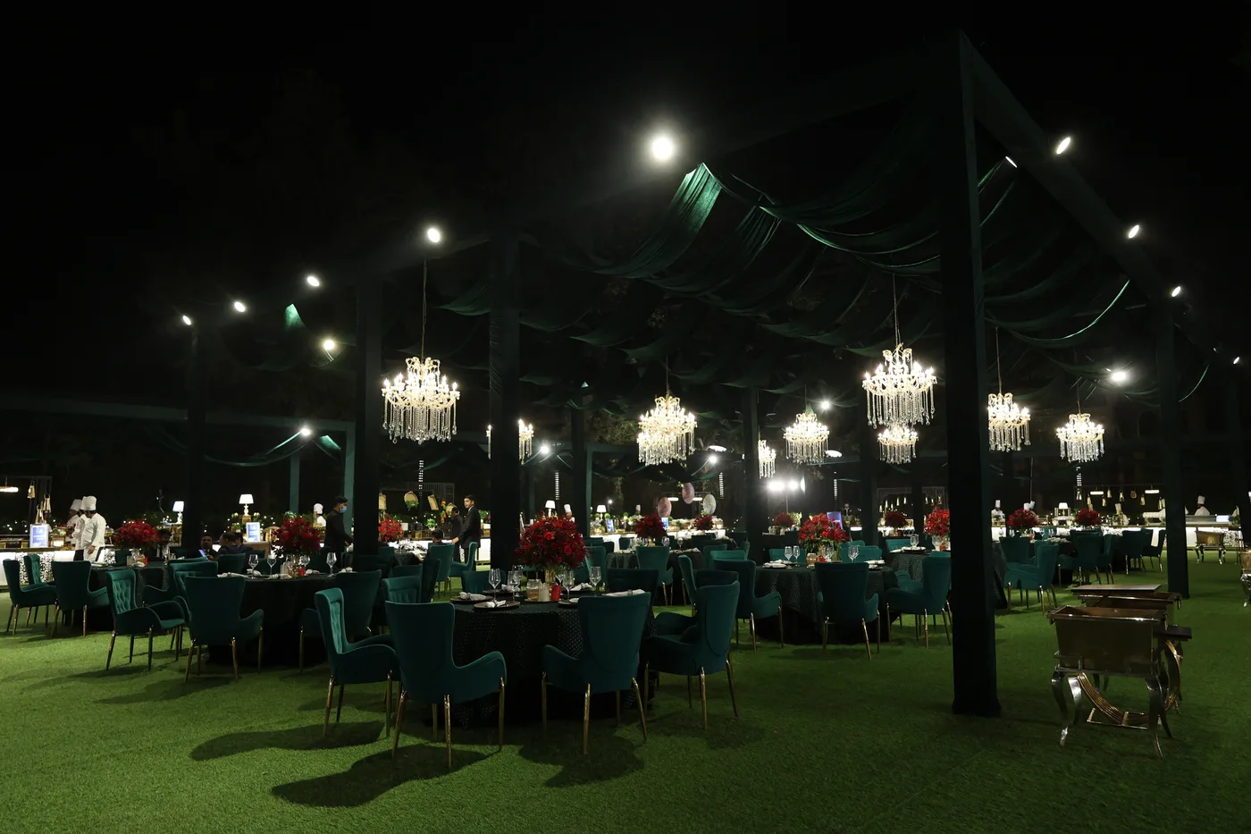 Sangeet ceremony décor by Designs by Aayushi, New Delhi
