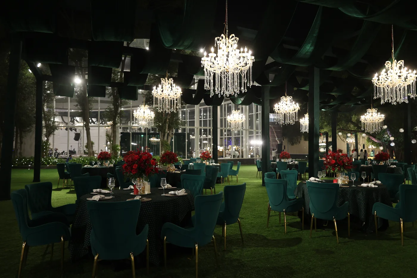 Sangeet ceremony décor by Designs by Aayushi, New Delhi